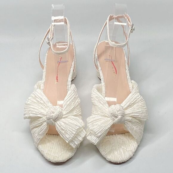 Loeffler Randall Dahlia White Lace Bow Sandals size 7.5 - Picture 4 of 14